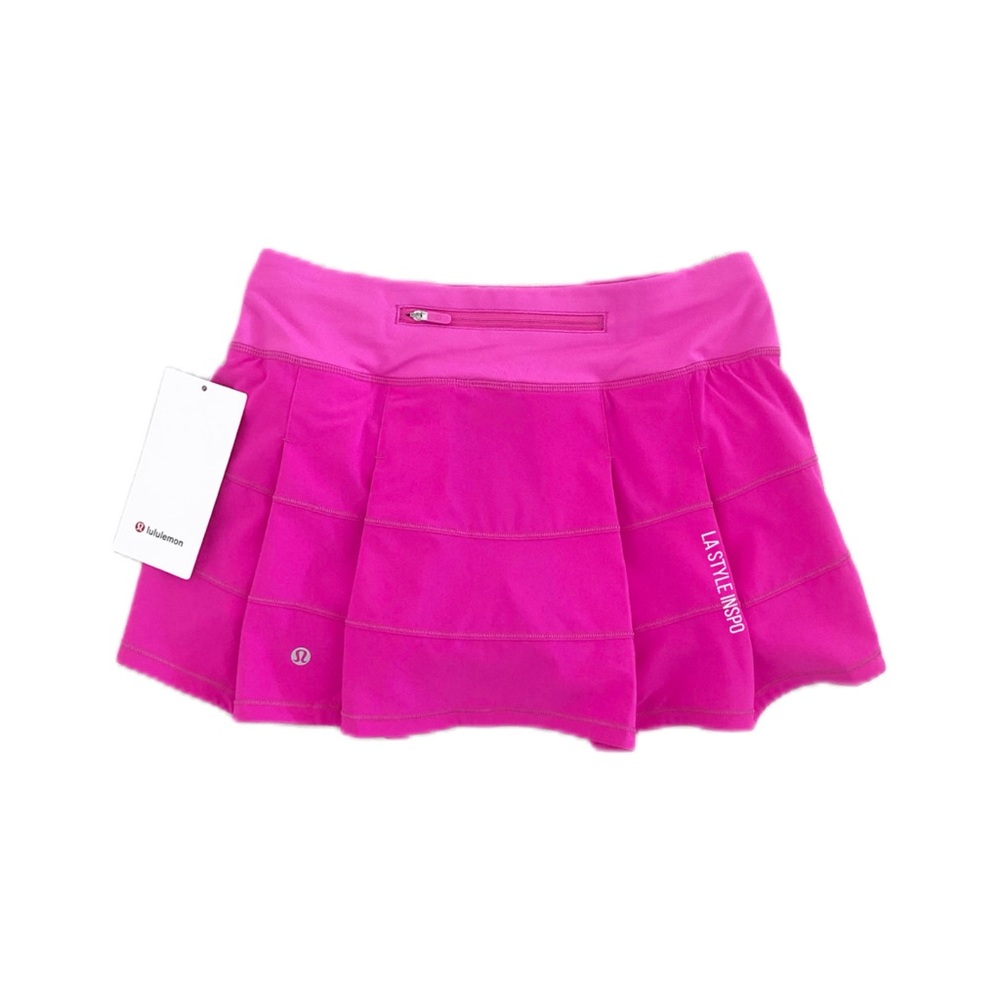 Lululemon Pace Rival Pink Skirt Pow Pink